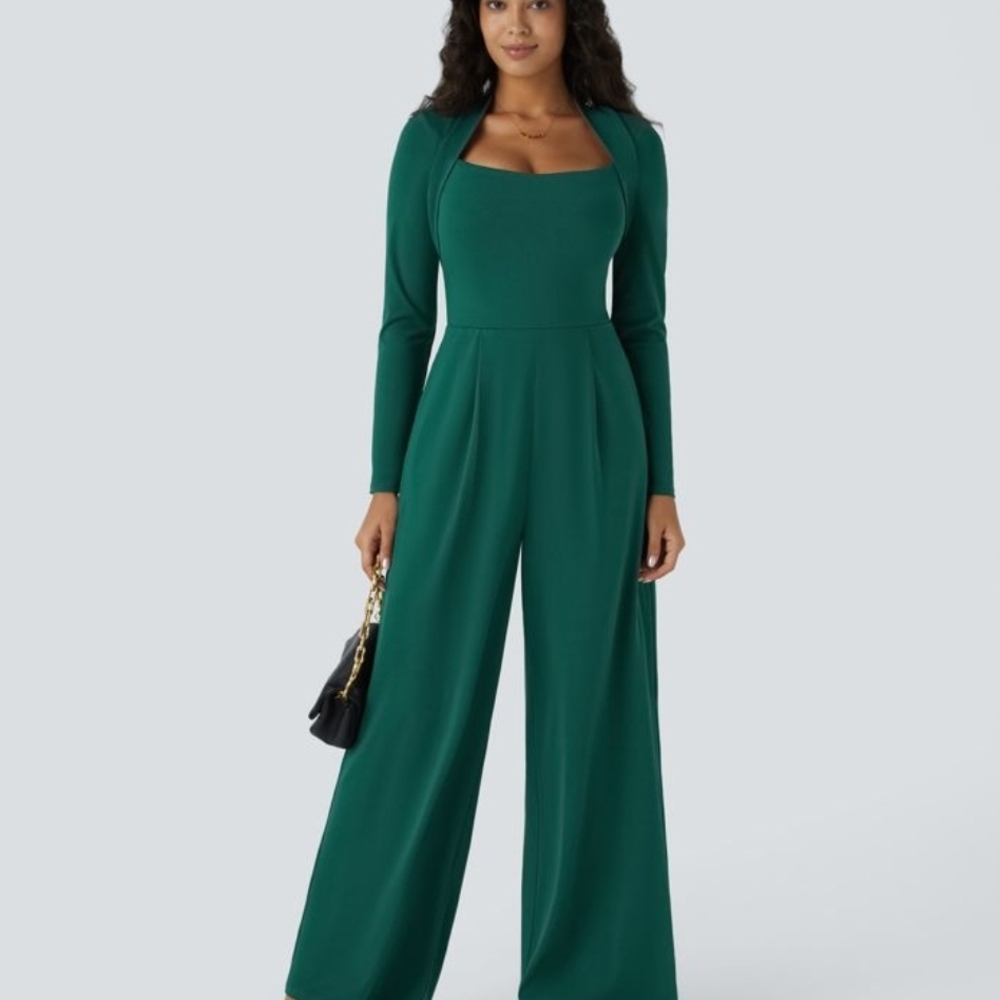 HALARA Long Sleeve Wide Leg Jumpsuit ***NEW***